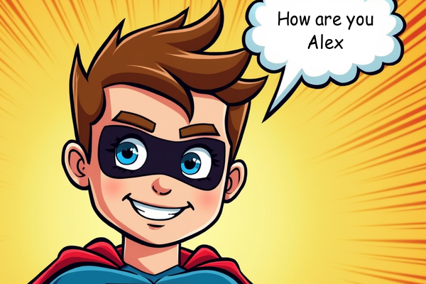 Personalized email banner — recipient's name inside the image